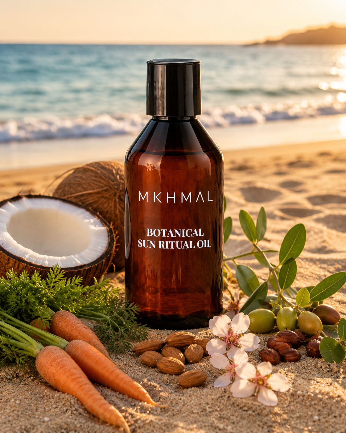Sun tanning and after sun oil